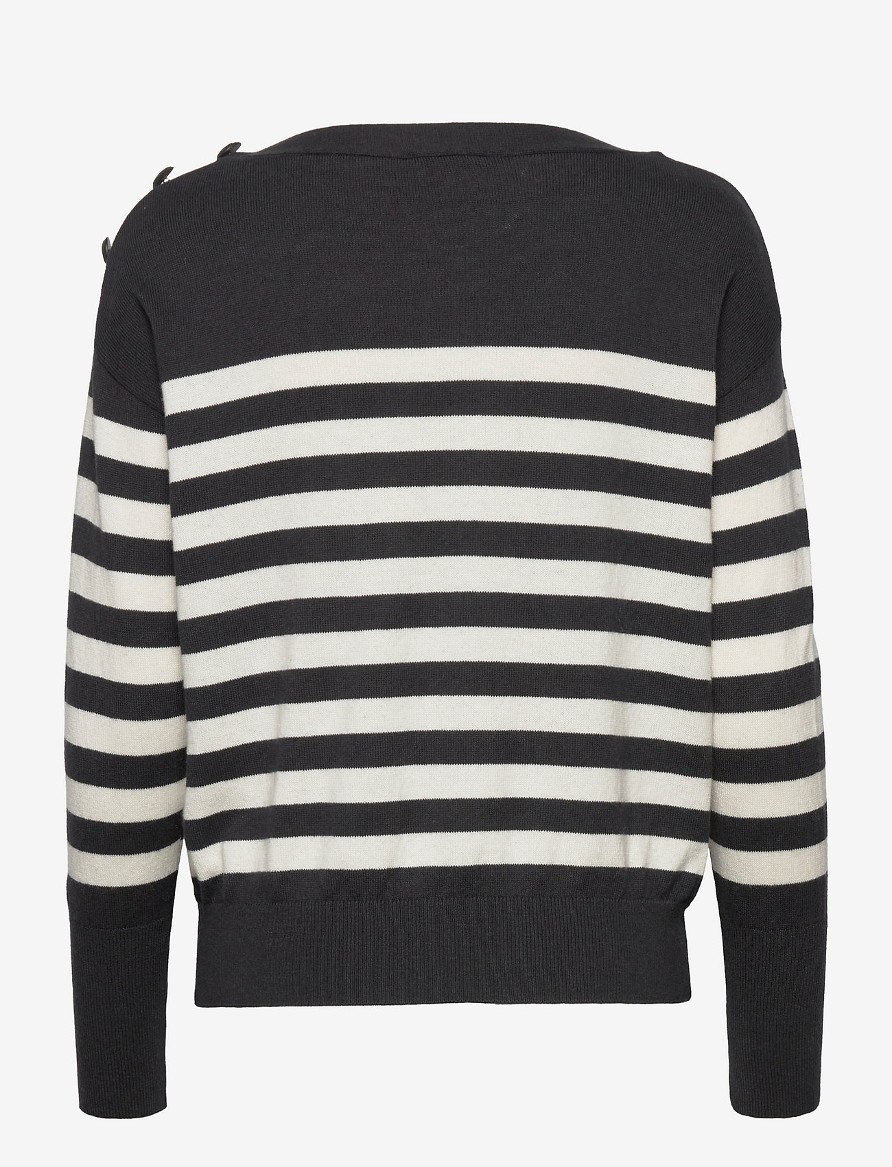 Esprit Collection - Blended cashmere jumper with a button detail - black 3 - 1