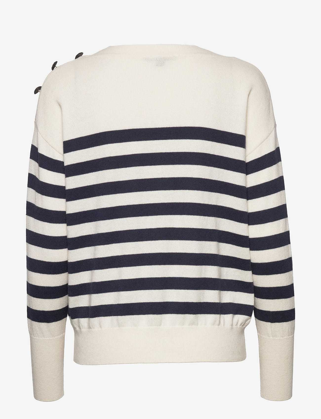 Esprit Collection - Blended cashmere jumper with a button detail - off white 4 - 1