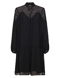 Chiffon mini dress with lace, Esprit Collection