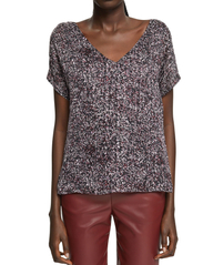 Esprit Collection - Patterned chiffon blouse - palaidinės trumpomis rankovėmis - black 3 - 2