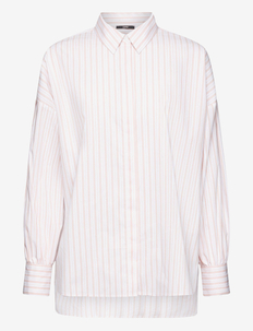 Striped oversized high low blouse, Esprit Collection