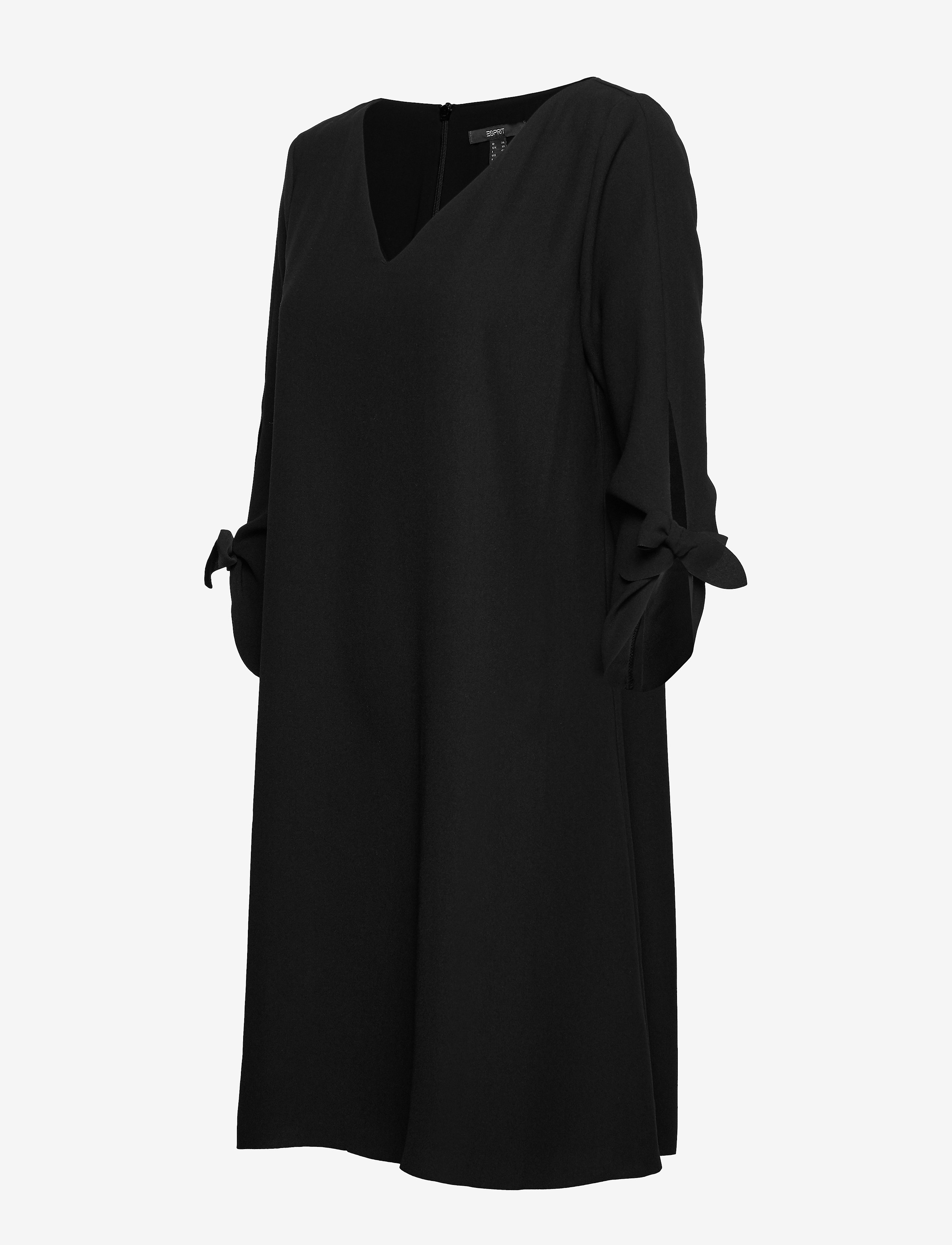 Esprit Collection - Crêpe dress with laser-cut details - kurze kleider - black - 2