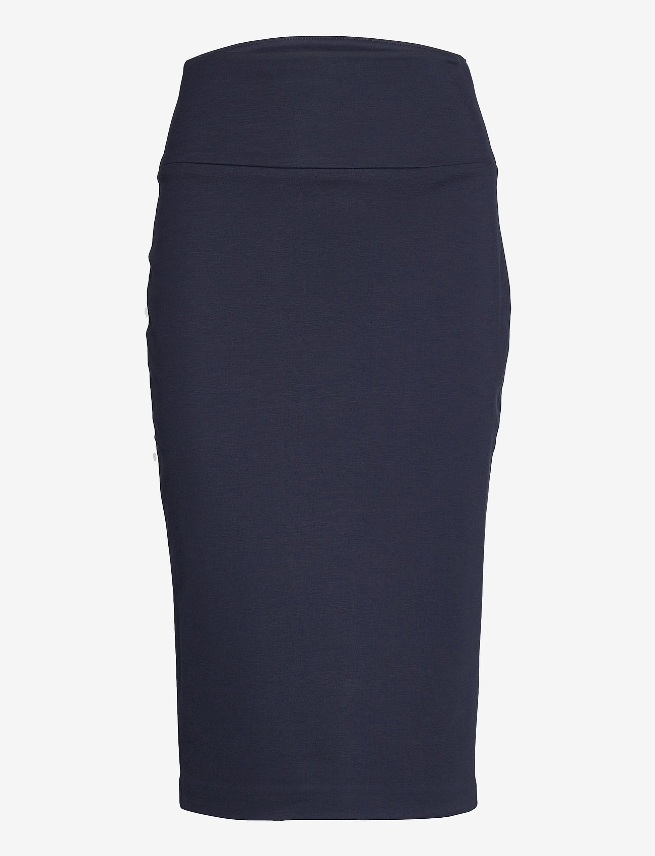 Esprit Collection - SOFT PUNTO Mix + Match stretch skirt - midi-röcke - navy - 0