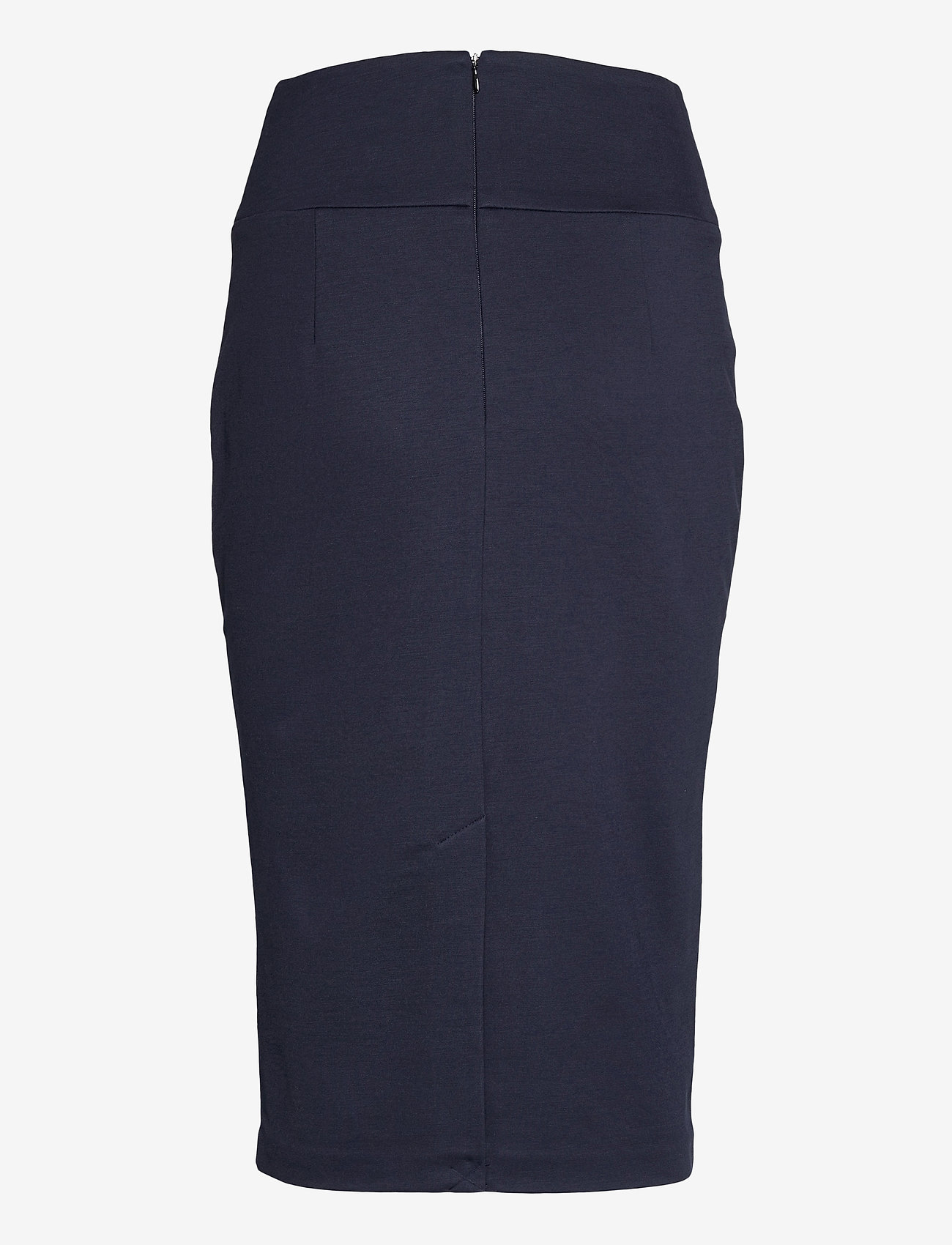 Esprit Collection - SOFT PUNTO Mix + Match stretch skirt - midi-röcke - navy - 1