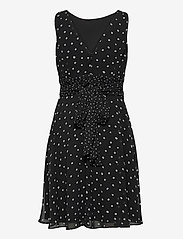 Esprit Collection - Recycled: Chiffon dress with a gathered waist - short dresses - black 3 - 1