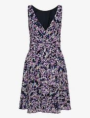 Esprit Collection - Recycled: Chiffon dress with a gathered waist - short dresses - navy 4 - 1