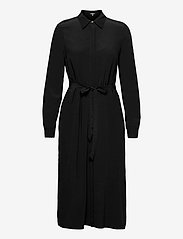 Shirt dress with LENZING™ ECOVERO™ - BLACK