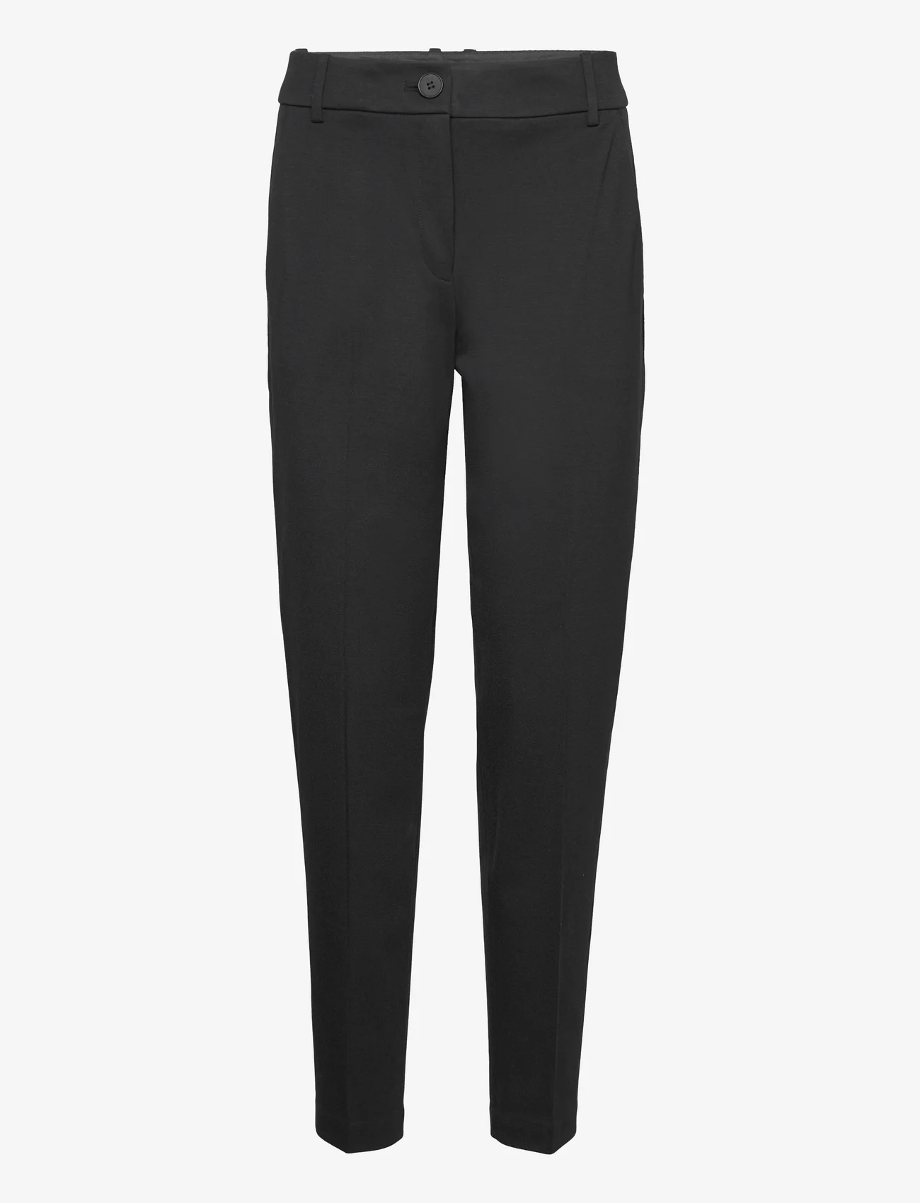 Esprit Collection - Pants woven - tiesaus kirpimo kelnės - black - 0