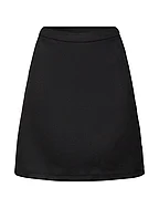 Wool blend mini skirt - BLACK