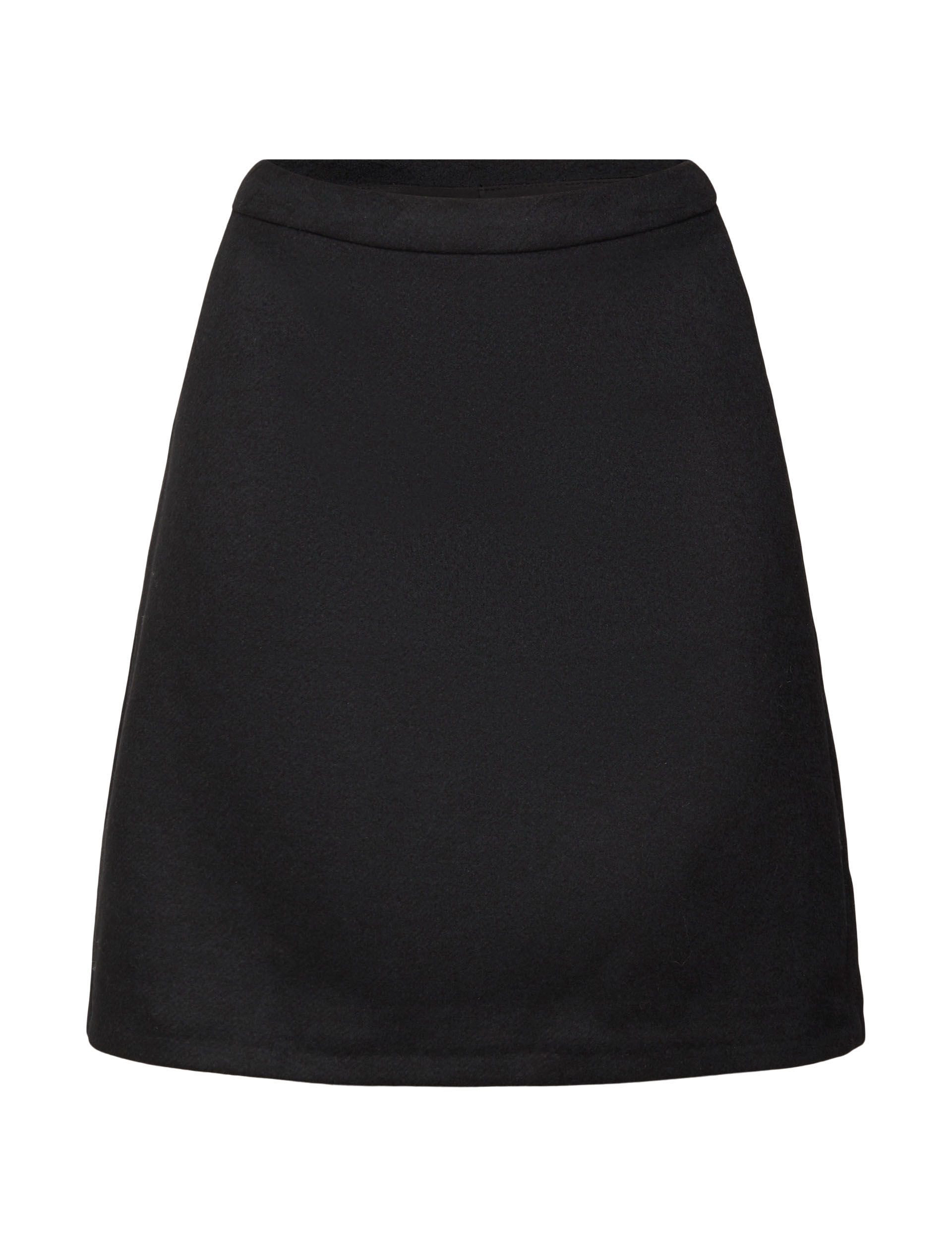Esprit Collection - Wool blend mini skirt - black - 1