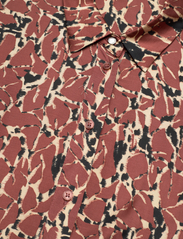 Esprit Collection - Patterned satin dress - shirt dresses - rust brown - 3