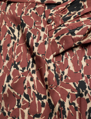 Esprit Collection - Patterned satin dress - overhemdjurken - rust brown - 4