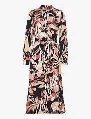 Esprit Collection - Patterned satin dress - marškinių tipo suknelės - sand - 0