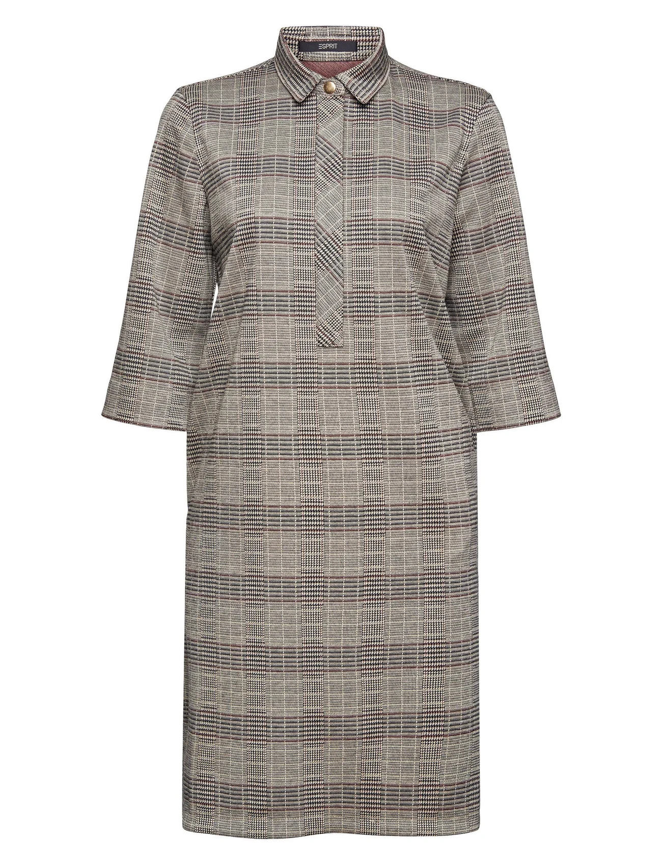 Esprit Collection - Prince of Wales mix & match dress - shirt dresses - ice 3 - 0