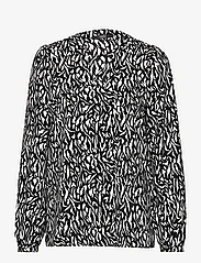 Esprit Collection - Crepe blouse with all-over pattern - långärmade blusar - black 2 - 0