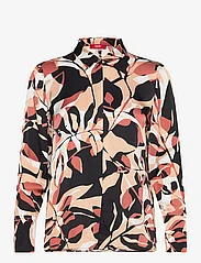 Esprit Collection - Patterned blouse in a satin finish - pikkade varrukatega särgid - sand - 0
