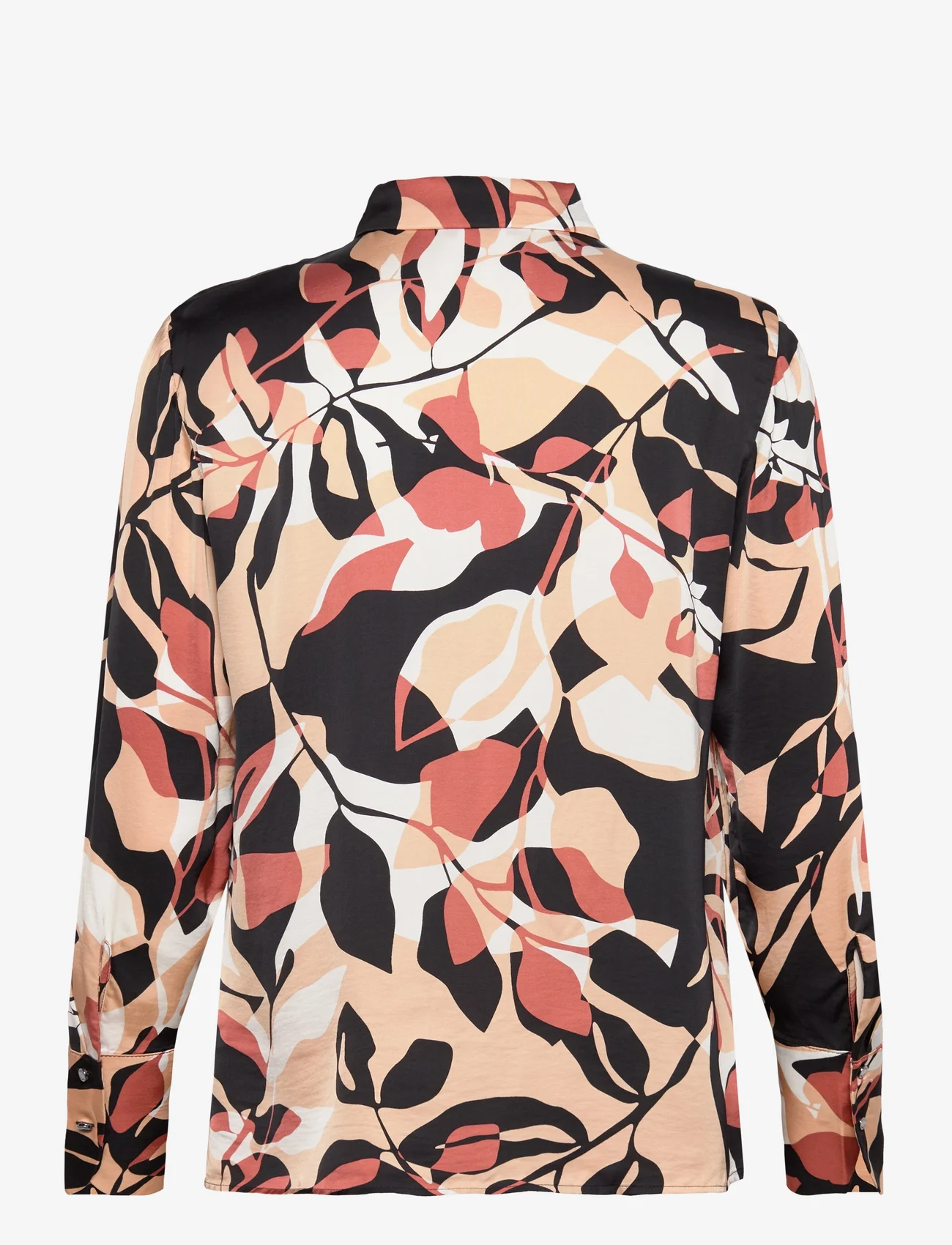 Esprit Collection - Patterned blouse in a satin finish - langärmlige hemden - sand - 1