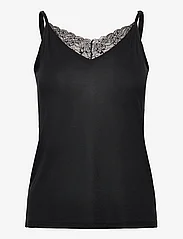 Esprit Collection - Top with lace, LENZING™ ECOVERO™ - lowest prices - black - 0