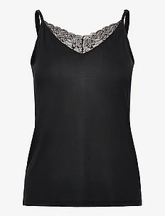 Top with lace, LENZING™ ECOVERO™, Esprit Collection