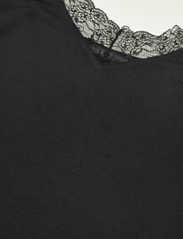 Esprit Collection - Top with lace, LENZING™ ECOVERO™ - alhaisimmat hinnat - black - 2
