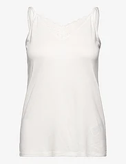 Esprit Collection - Top with lace, LENZING™ ECOVERO™ - laveste priser - off white - 0