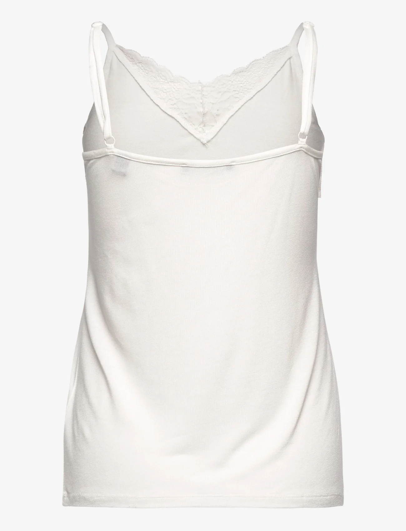 Esprit Collection - Top with lace, LENZING™ ECOVERO™ - die niedrigsten preise - off white - 1