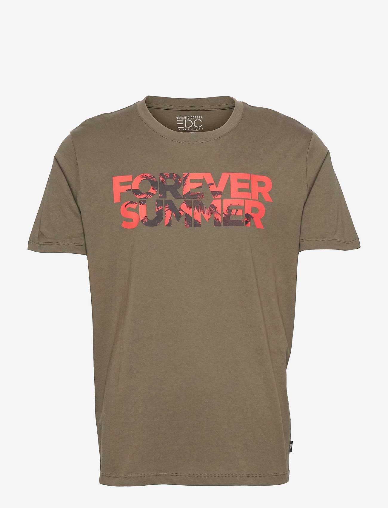 EDC by Esprit - T-Shirts - dark khaki - 0