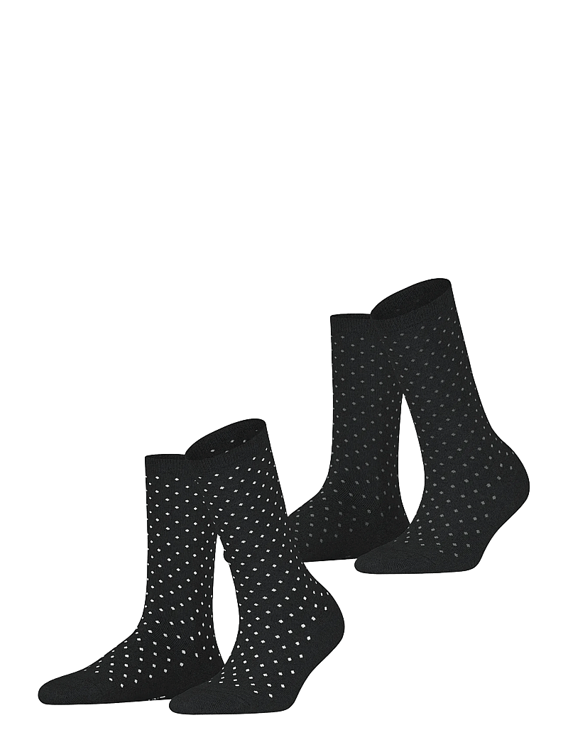 Esprit Socks - Fine Dot SO 2P - klassikalised sokid - black - 0