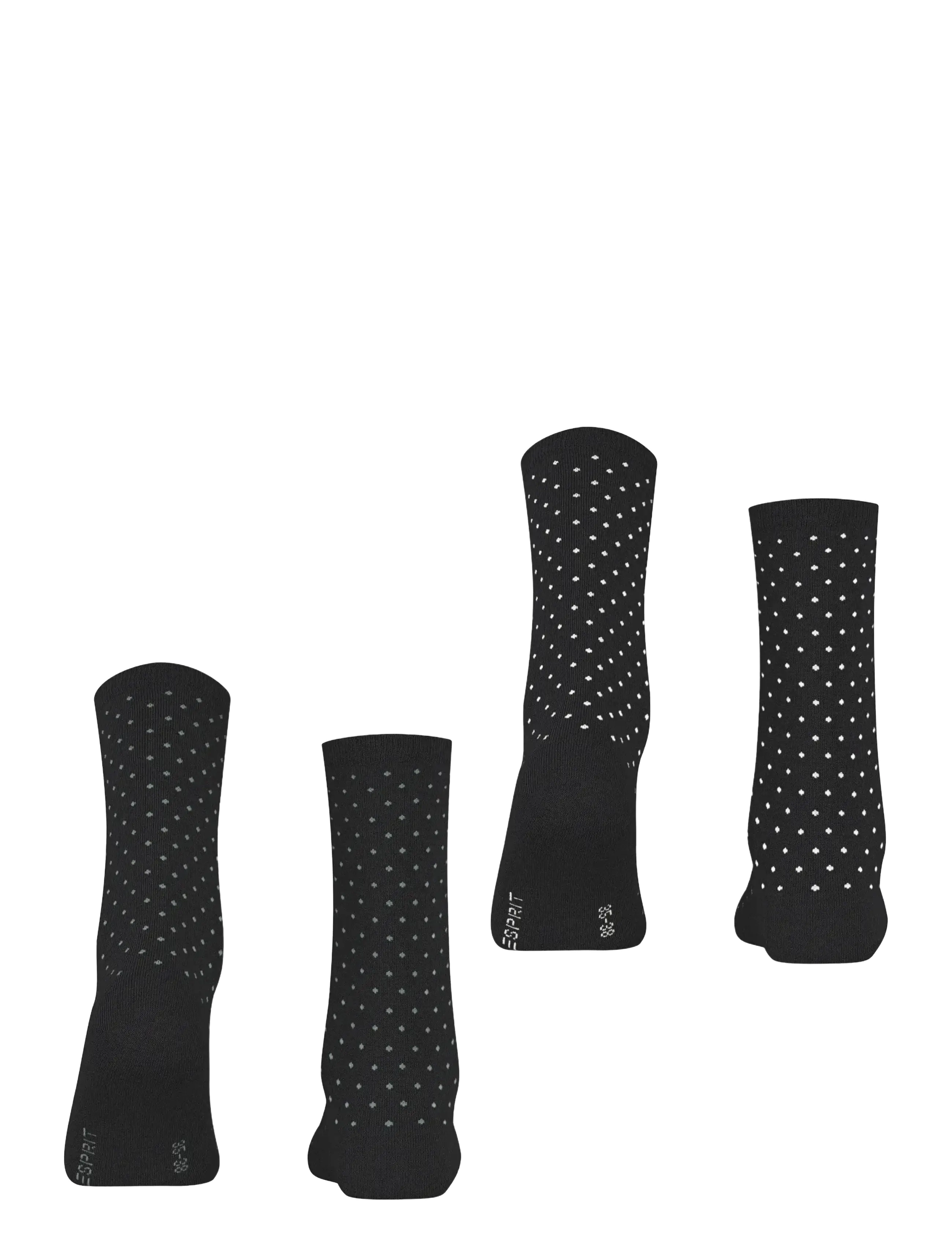 Esprit Socks - Fine Dot SO 2P - de laveste prisene - black - 1