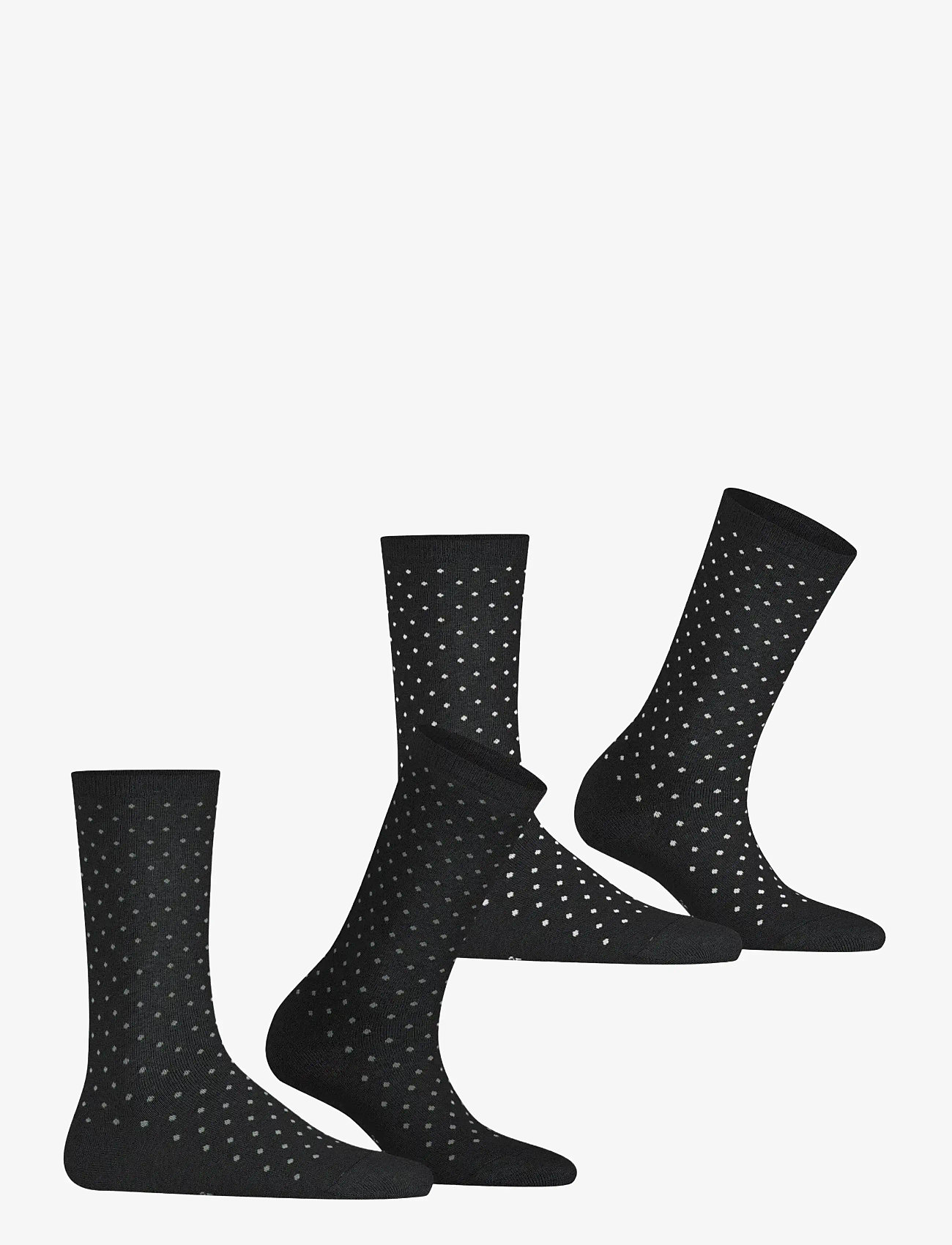 Esprit Socks - Fine Dot 2-Pack sustainable with pattern - de laveste prisene - black - 3