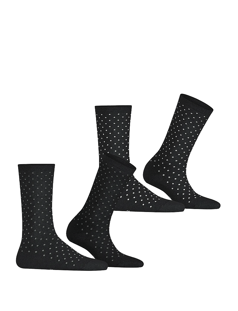 Esprit Socks - Fine Dot SO 2P - klassikalised sokid - black - 3
