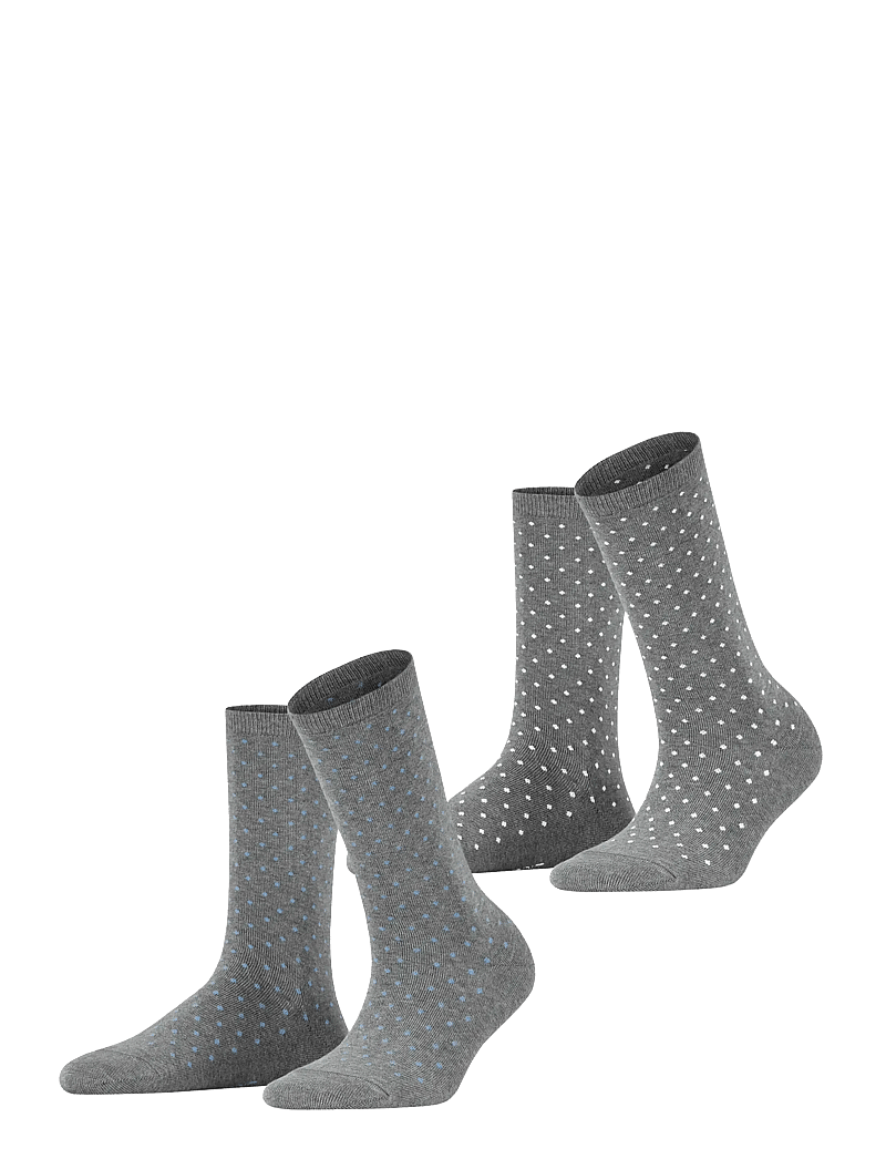 Esprit Socks - Fine Dot SO 2P - klassikalised sokid - light greymel. - 0