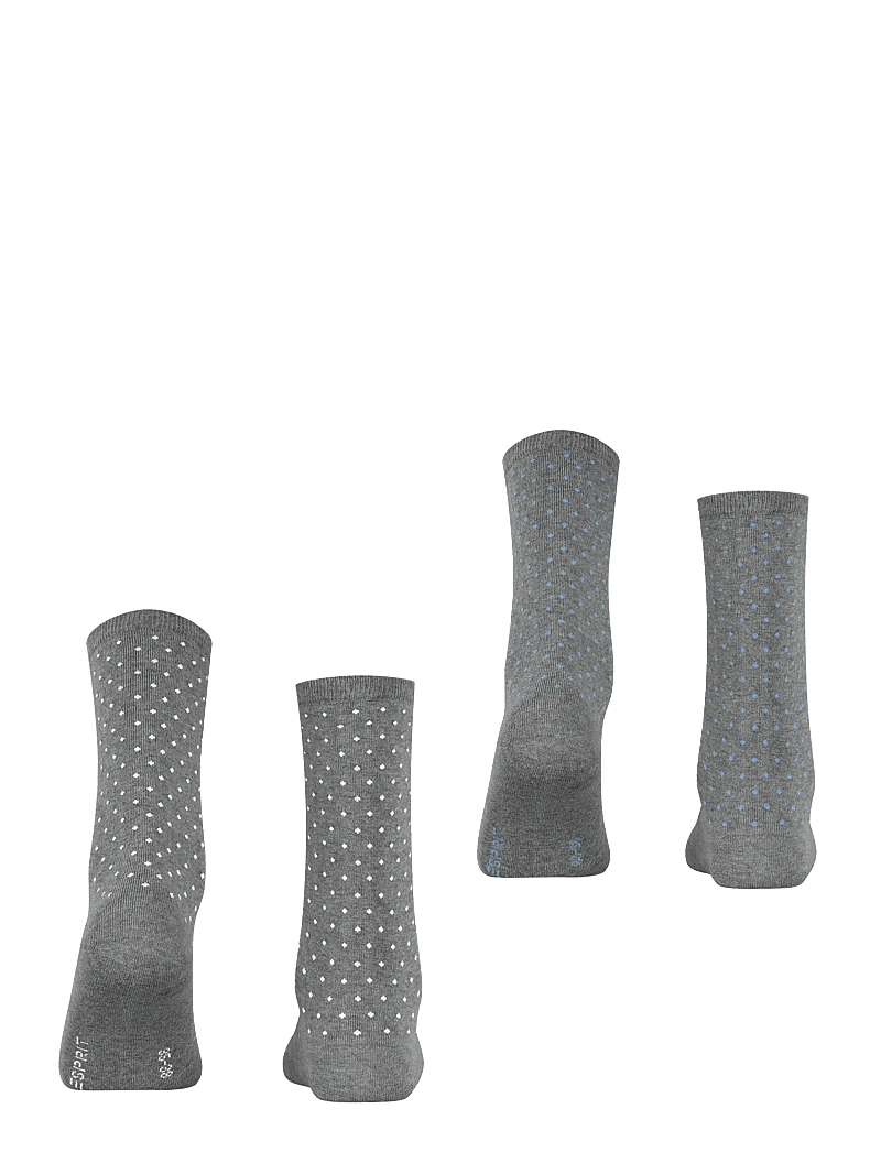 Esprit Socks - Fine Dot SO 2P - klassikalised sokid - light greymel. - 1