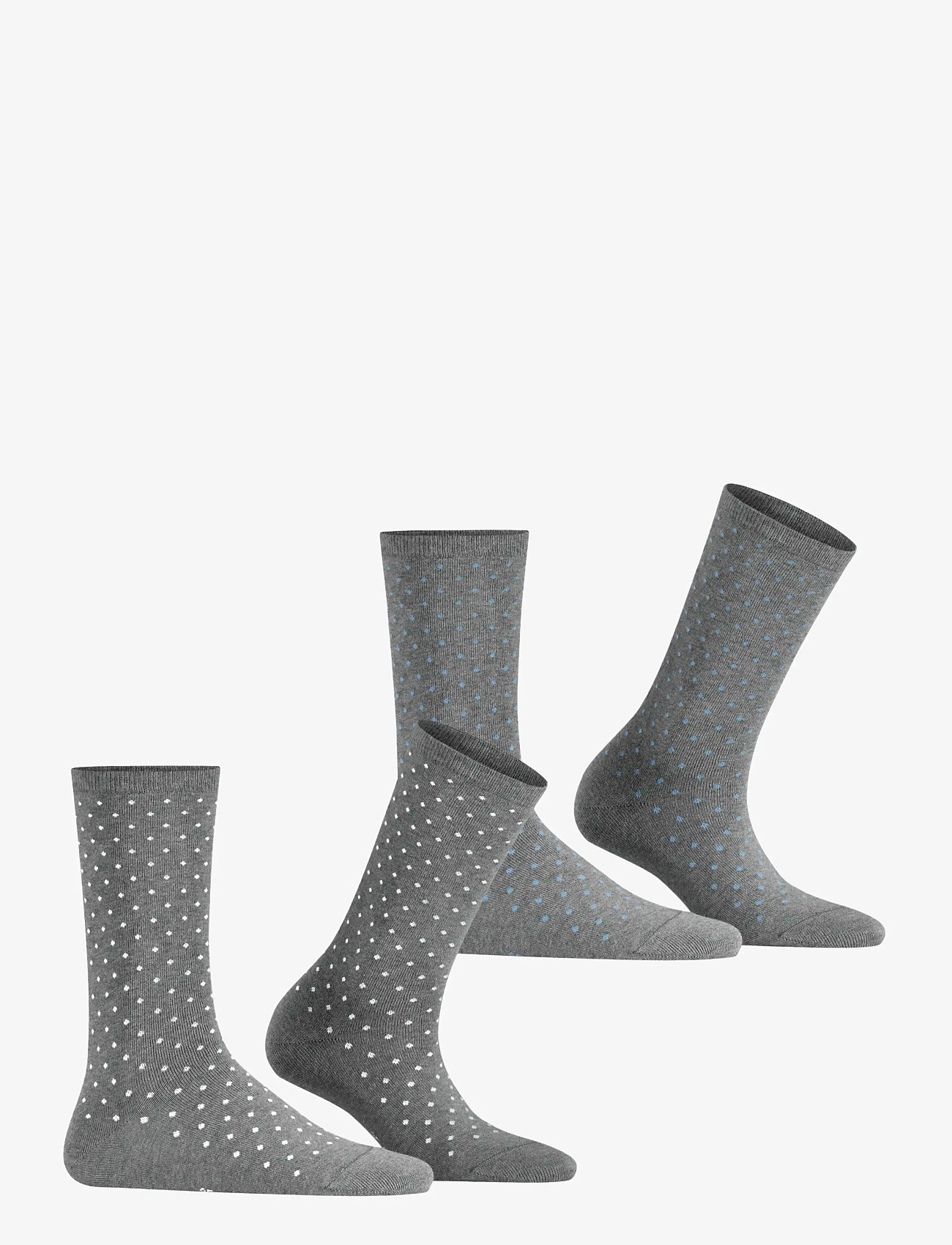 Esprit Socks - Fine Dot 2-Pack sustainable with pattern - gifts below 30€ - light greymel. - 2