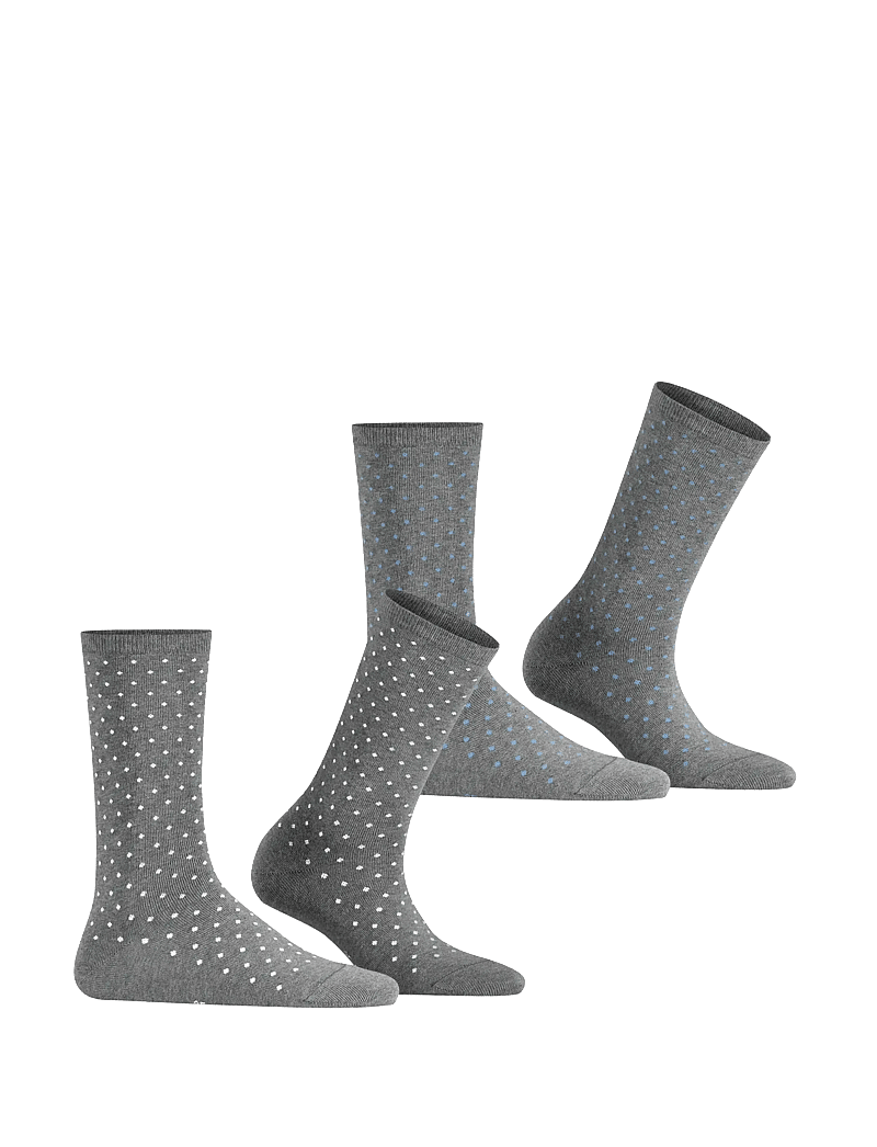 Esprit Socks - Fine Dot SO 2P - klassikalised sokid - light greymel. - 2