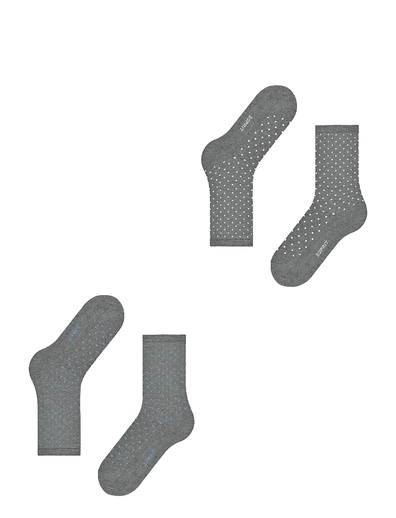 Esprit Socks - Fine Dot SO 2P - klassikalised sokid - light greymel. - 3
