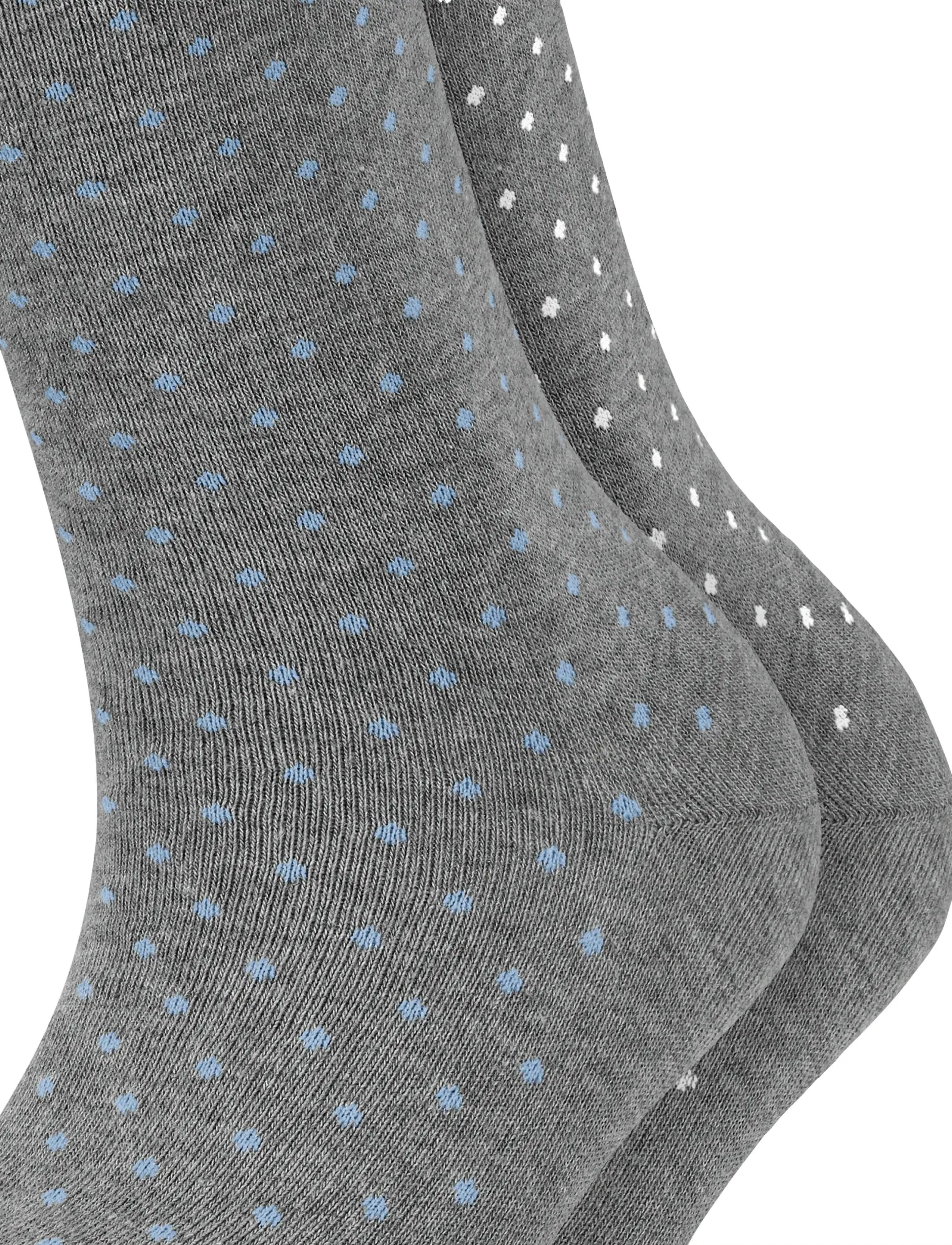 Esprit Socks - Fine Dot SO 2P - alhaisimmat hinnat - light greymel. - 4
