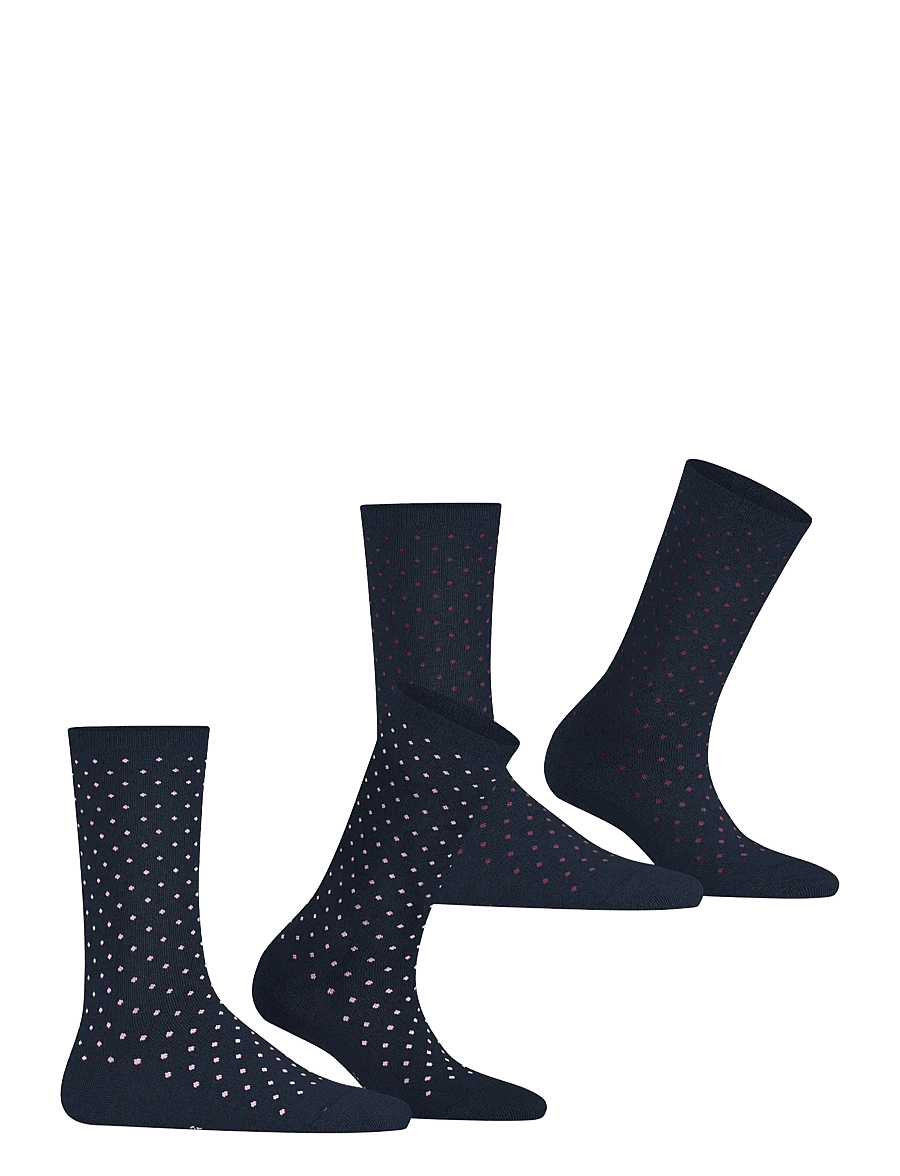 Esprit Socks - Fine Dot 2-Pack with pattern - normale socken - marine - 1
