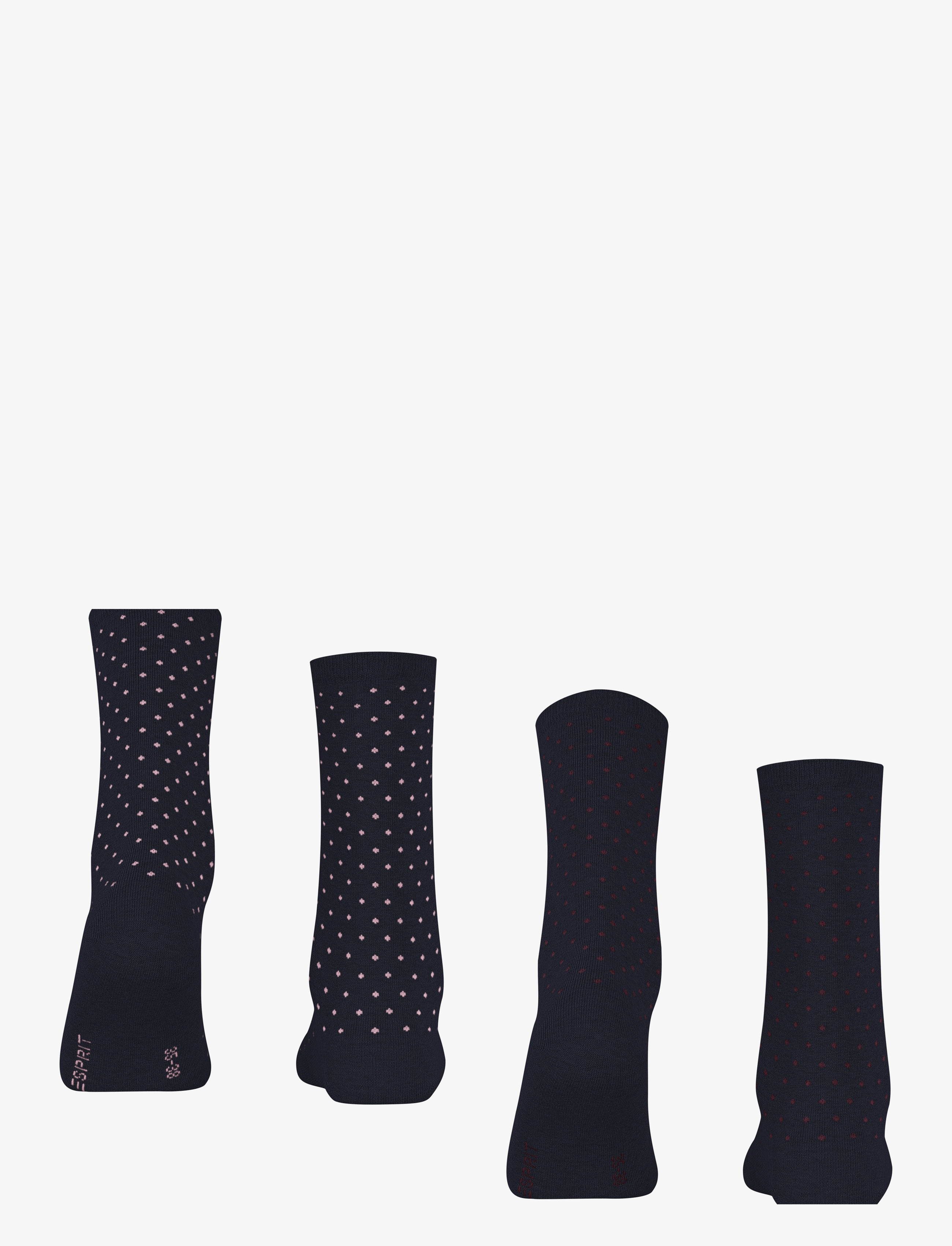 Esprit Socks - Fine Dot 2-Pack with pattern - normale socken - marine - 2