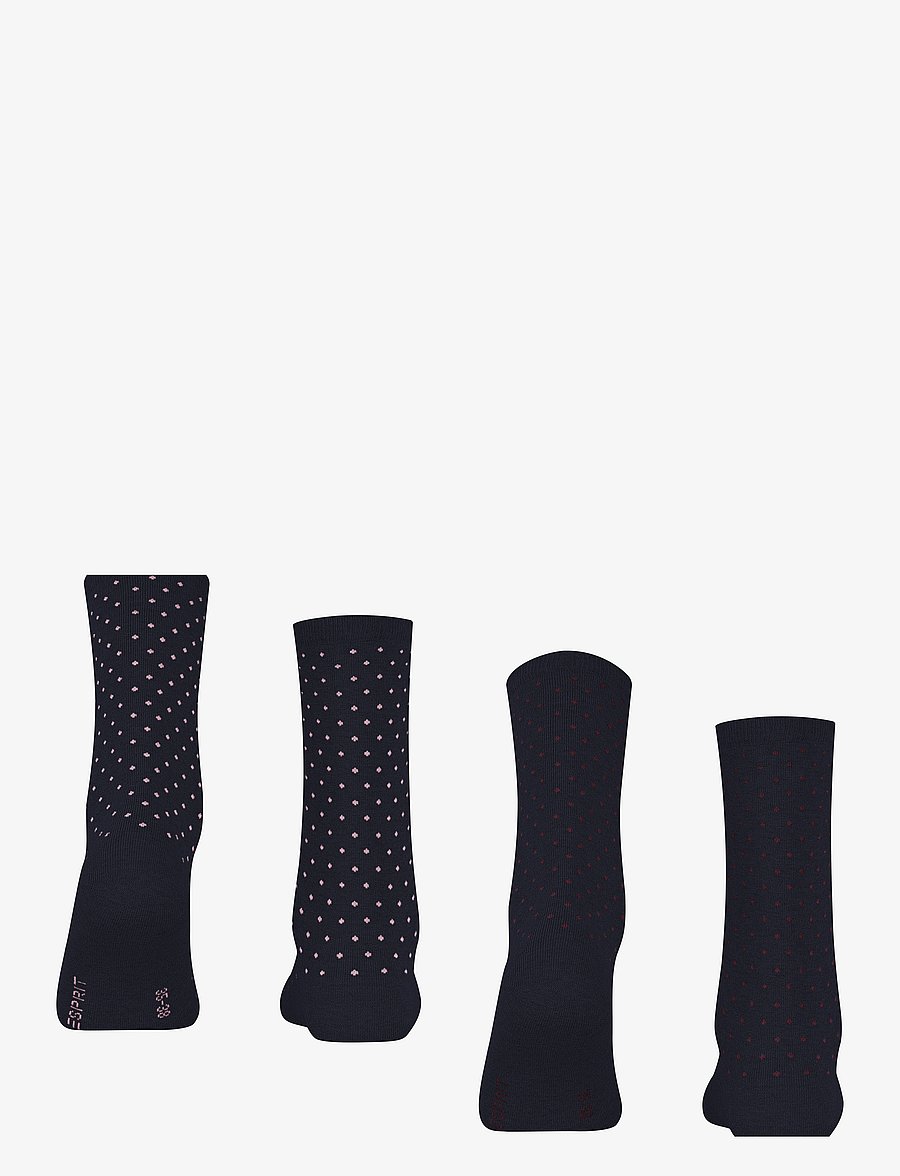 Esprit Socks - Fine Dot 2-Pack with pattern - normale socken - marine - 2