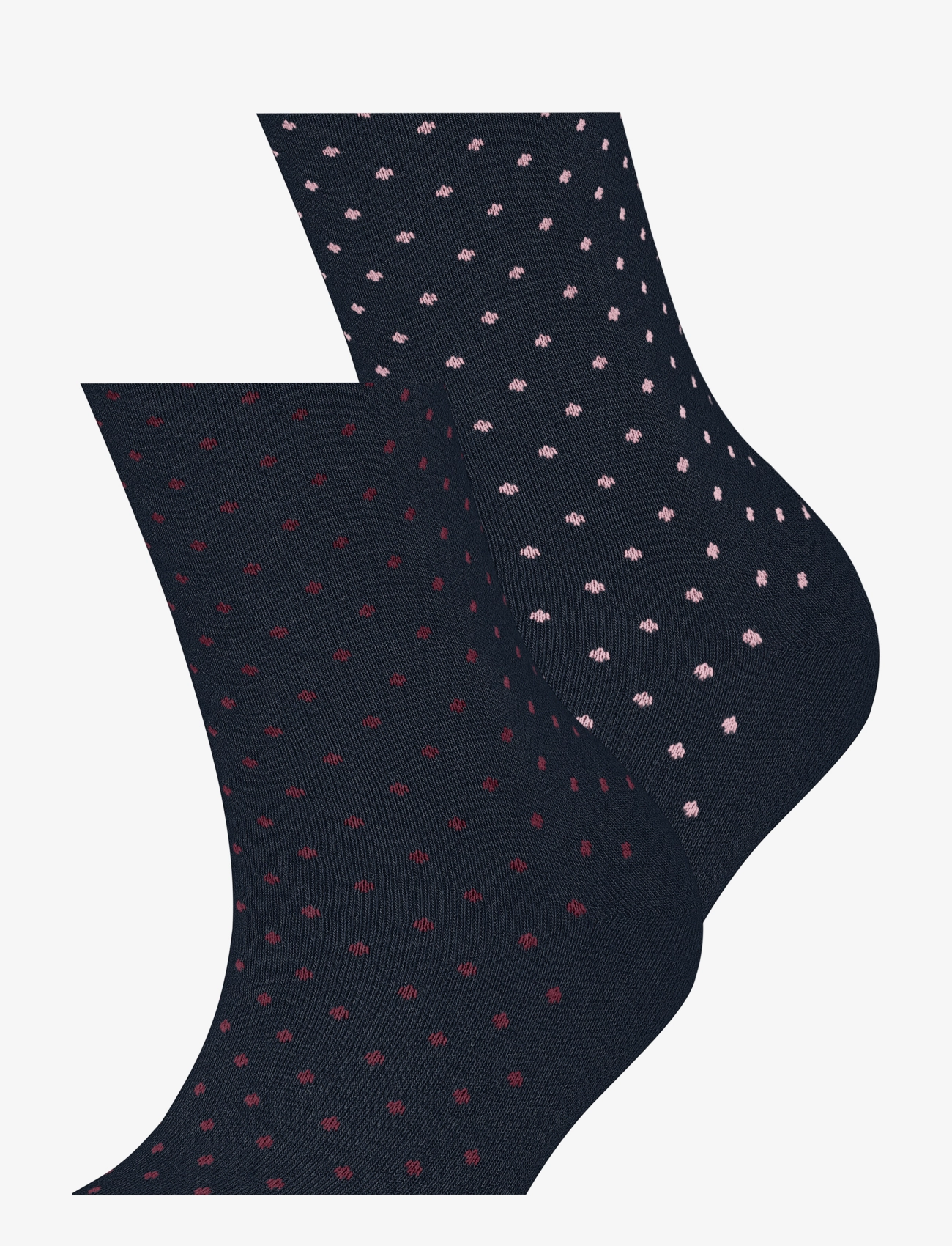 Esprit Socks - Fine Dot 2-Pack sustainable with pattern - klassikalised sokid - marine - 3