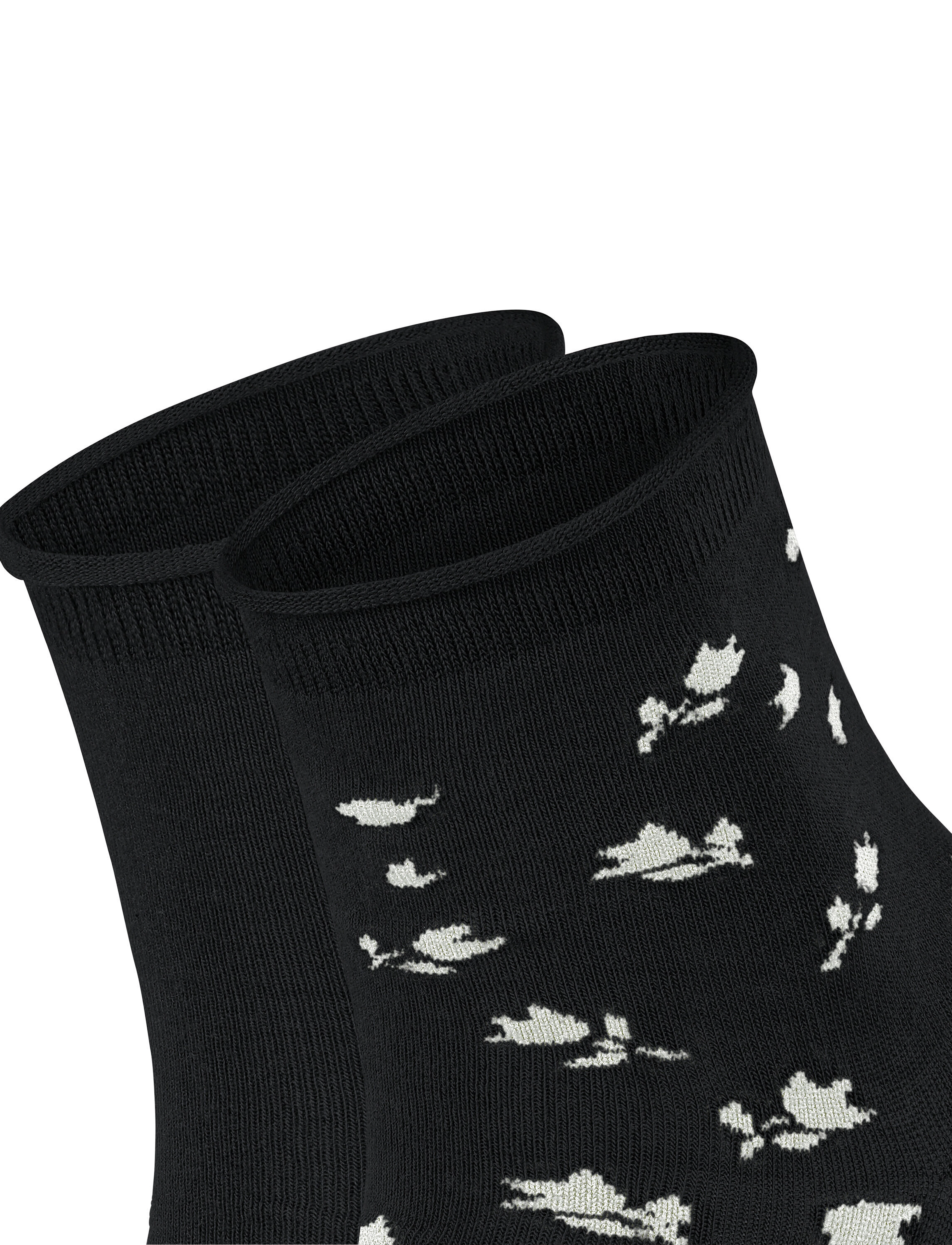 Esprit Socks - Mini Flower SSO 2P - black - 2