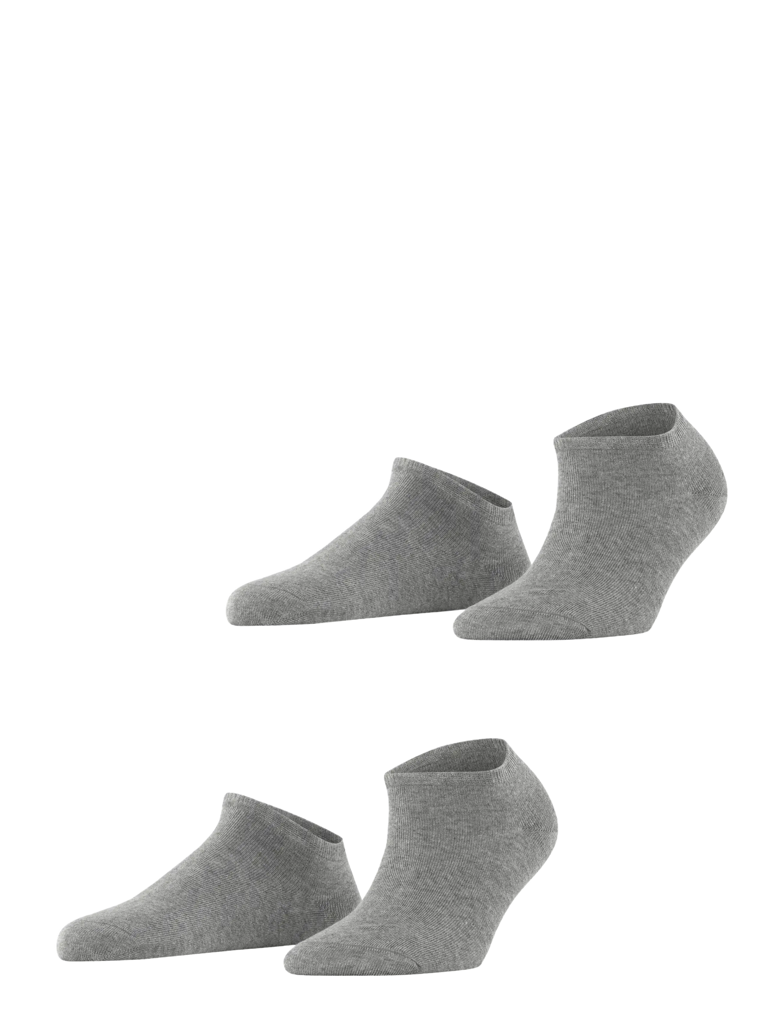 ESPRIT Socken Uni 2-Pack Sustainable Everyday Casual Grau - 35-38 - Damen