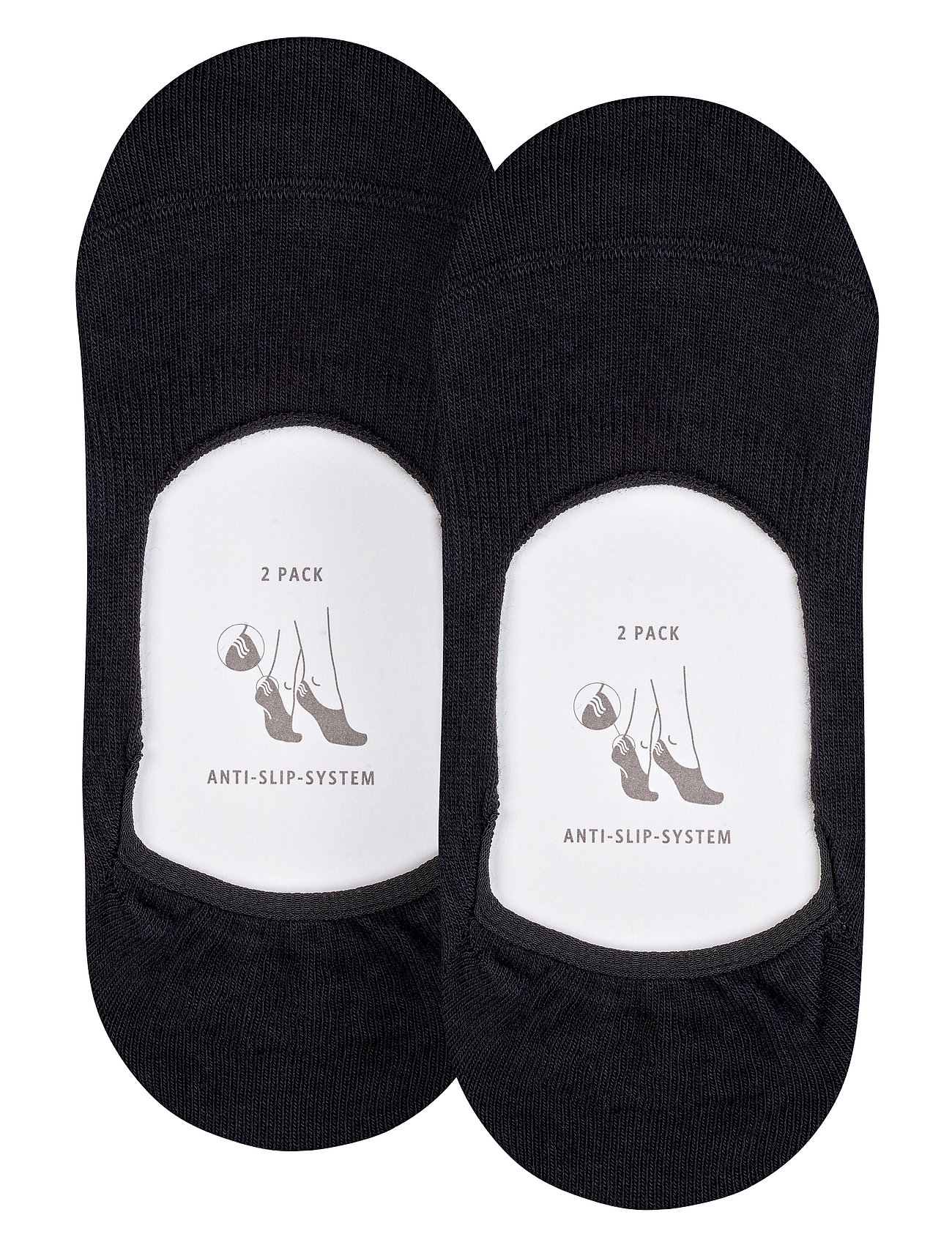 Esprit Socks - Cotton IN 2P - ankelsokker - black - 1