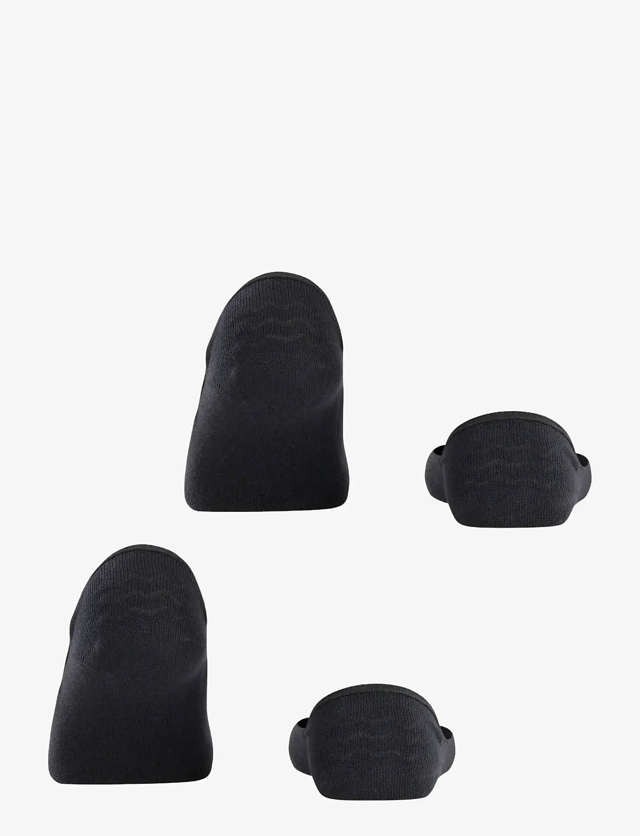 Esprit Socks - Cotton Invisible 2-Pack sustainable uni coloured - ankelstrømper - black - 1