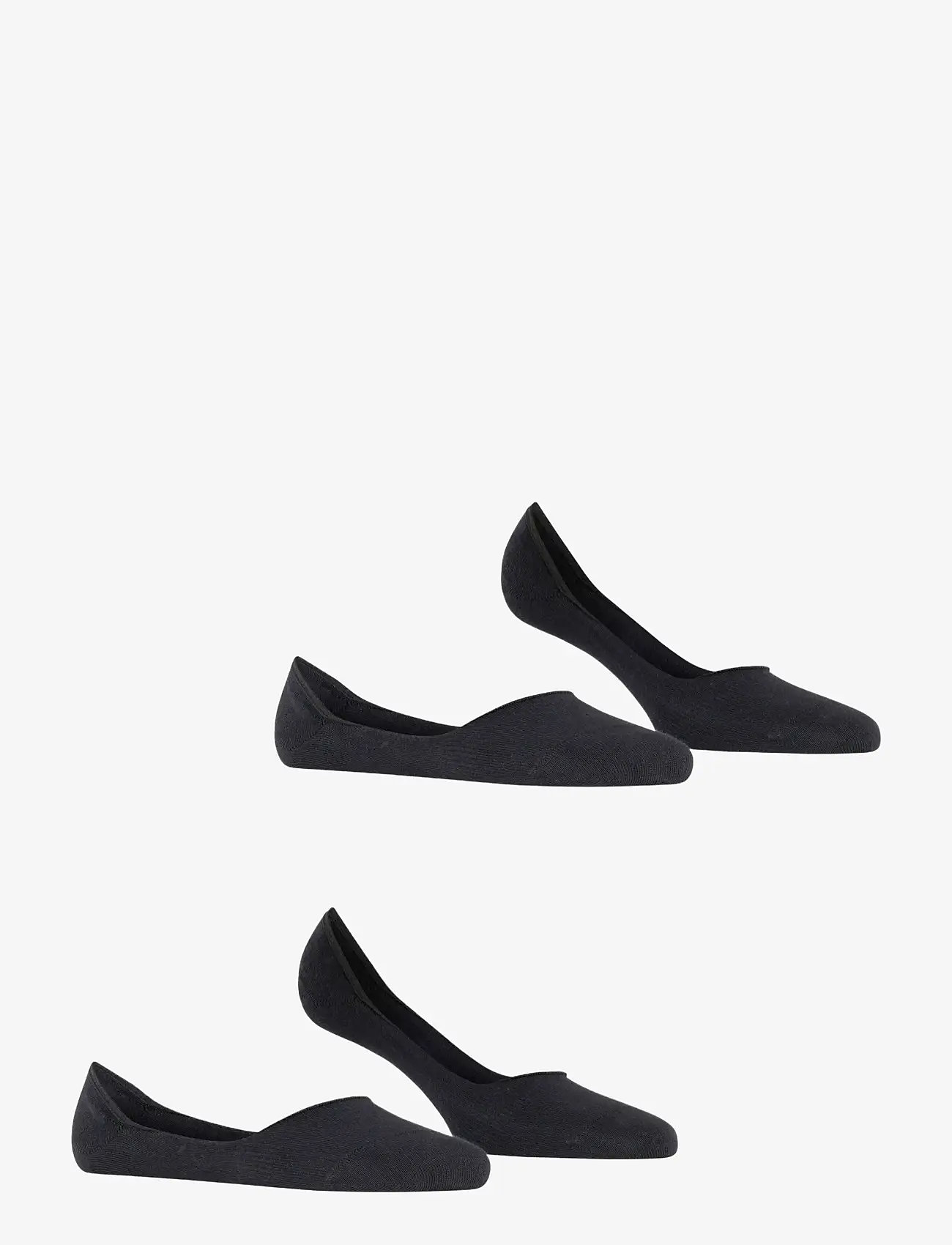 Esprit Socks - Cotton Invisible 2-Pack sustainable uni coloured - ankelstrømper - black - 2