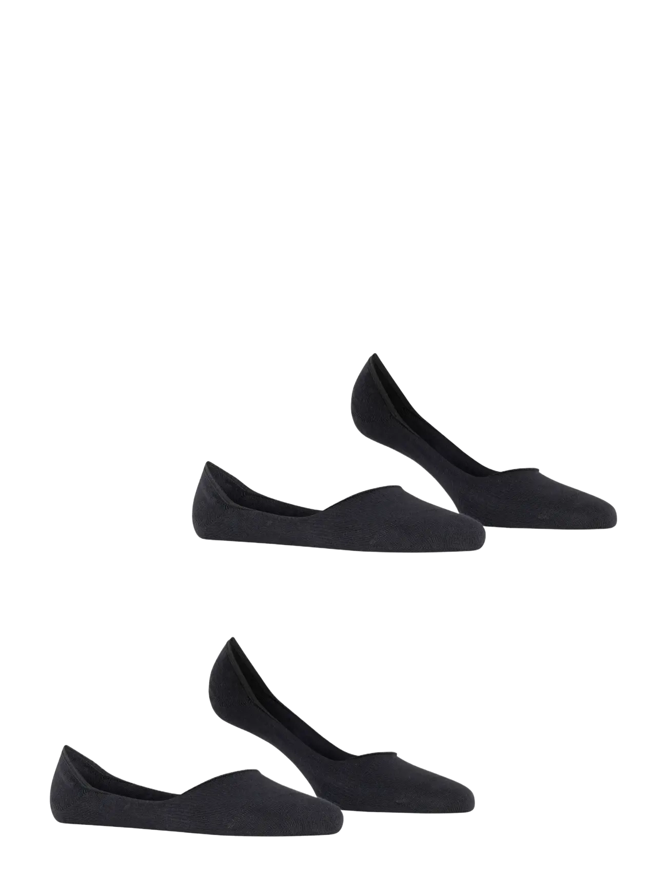 Esprit Socks - Cotton Invisible 2-Pack sustainable uni coloured - laveste priser - black - 2