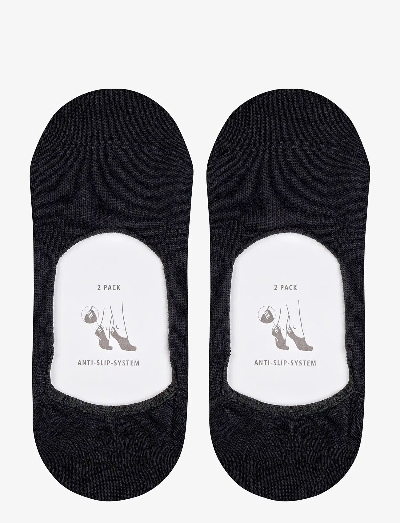 Esprit Socks - Cotton Invisible 2-Pack sustainable uni coloured - ankelstrømper - black - 3