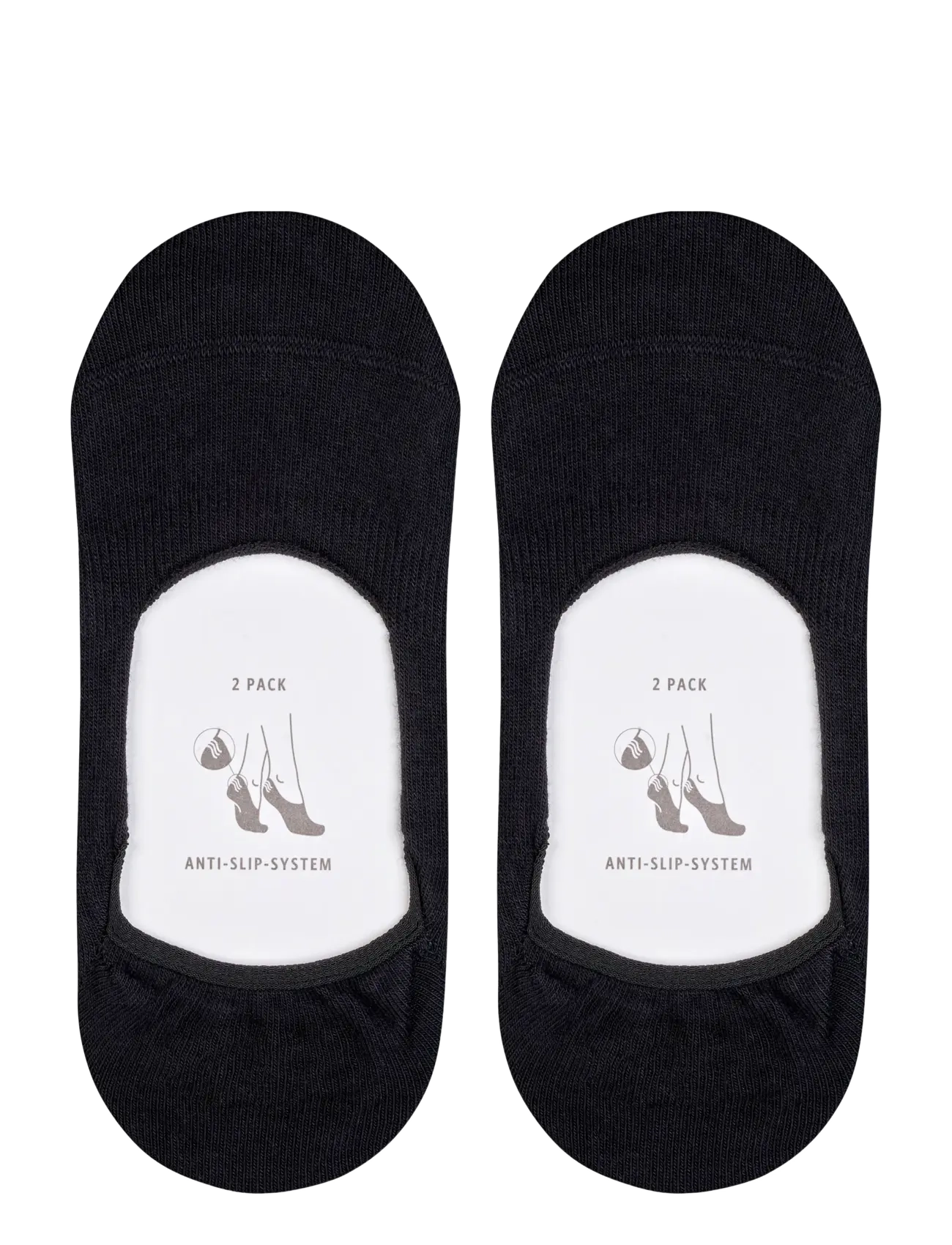 Esprit Socks - Cotton Invisible 2-Pack sustainable uni coloured - laveste priser - black - 3