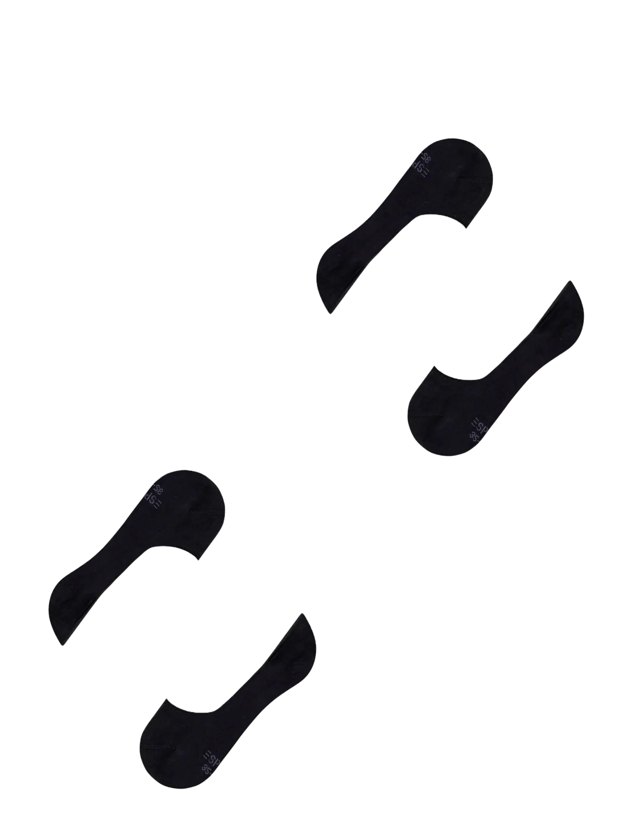 Esprit Socks - Cotton Invisible 2-Pack sustainable uni coloured - laveste priser - black - 4